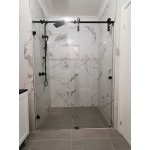 Sero-Frameless Sliding Door Wall to Wall 2 panels Set up Shower Screen 980-1100*2H